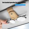 Leather Car Glasses Clip Sunglasses Box Sun Visor Eyeglasses Card Ticket Holder For Alfa Romeo 4C 159 166 Spider Giulia 156 GT