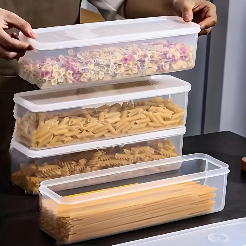 Rectangular Food Storage Containers Refrigerator Cilantro Scallion Storage Box Kitchen Noodles Eggs Vegetable Organizer Boxes