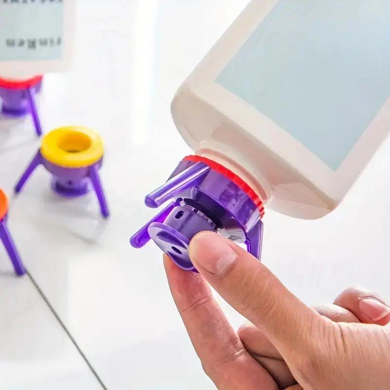 Multifunctional Inverted Bottle Cap Tripod Stand Shower Gel Shampoo Leak-proof Bottle Cap Kitchen Seasoning Squeeze