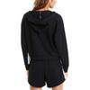 Puma Logo Print Color Block Drawstring Hooded Pullover Long Sleeve Sweatshirt Women Sweatshirt Black 588721-01