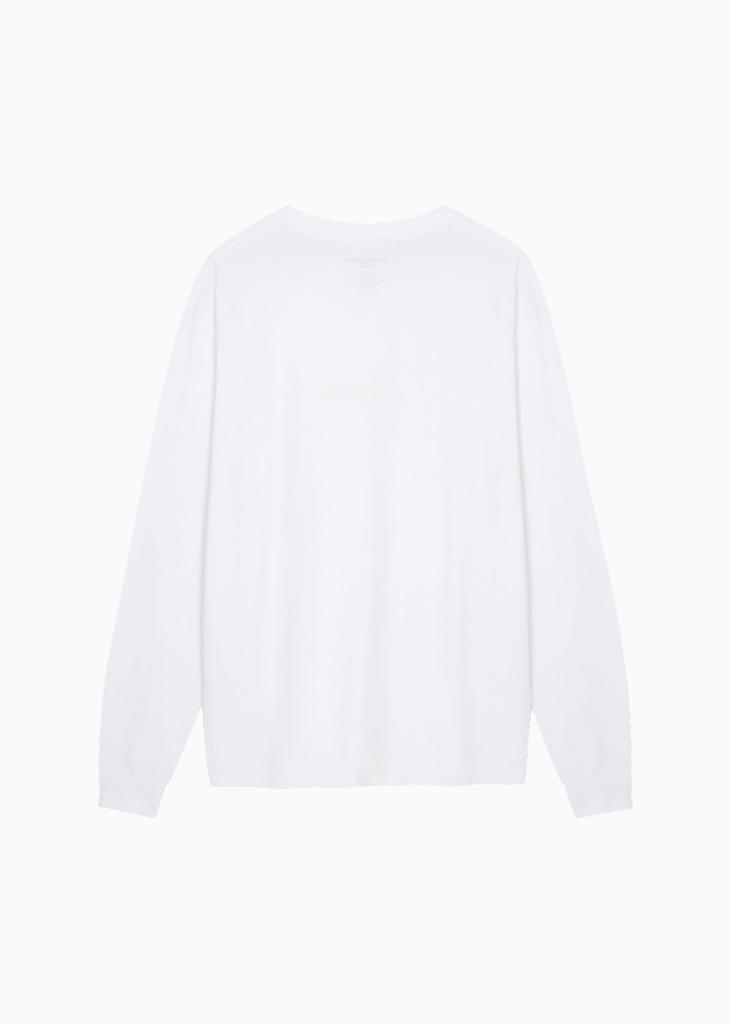 LIMELIGHT APPAREL Athlete Logo Long Sleeve T-Shirt (White/Blue)