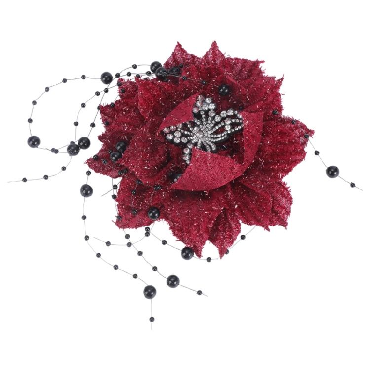 Sewing Appliques Butterfly Lace Flower for Handmade Project Scarves Brooch Hat