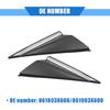 2pcs Mirror Corner Triangle mudguard Cover Compatible for Hyundai Elantra 2014 2015 2016, Durable Plastic Black Silver Tone Front Left Right Side