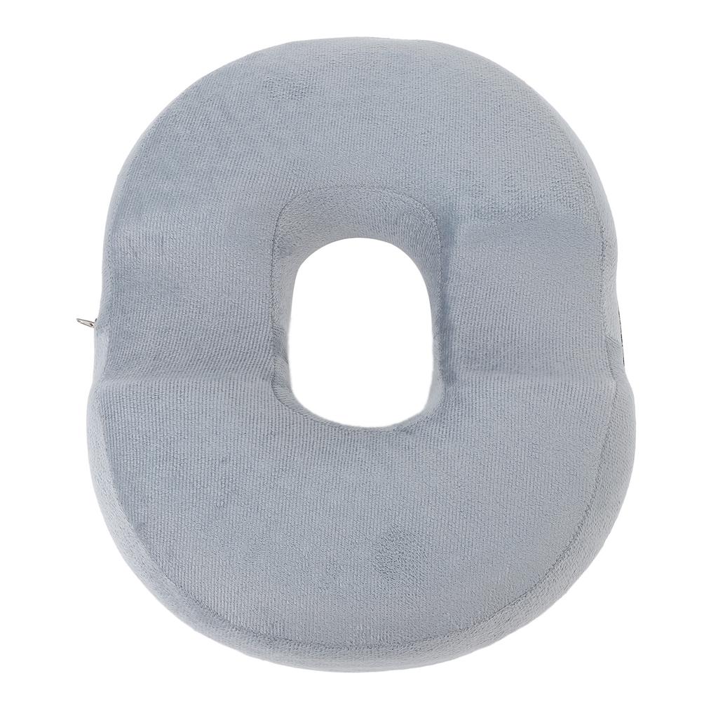 Donut Pillow with Gel Layer Ergonomic Breathable Hollow Office Chair Cushion Pad for Long Sitting
