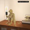 Monkey Table Light, Vintage Creative Animal Statue Desk Lamp for Home Decor, Living Room, Bedroom, Resin Material-Gold