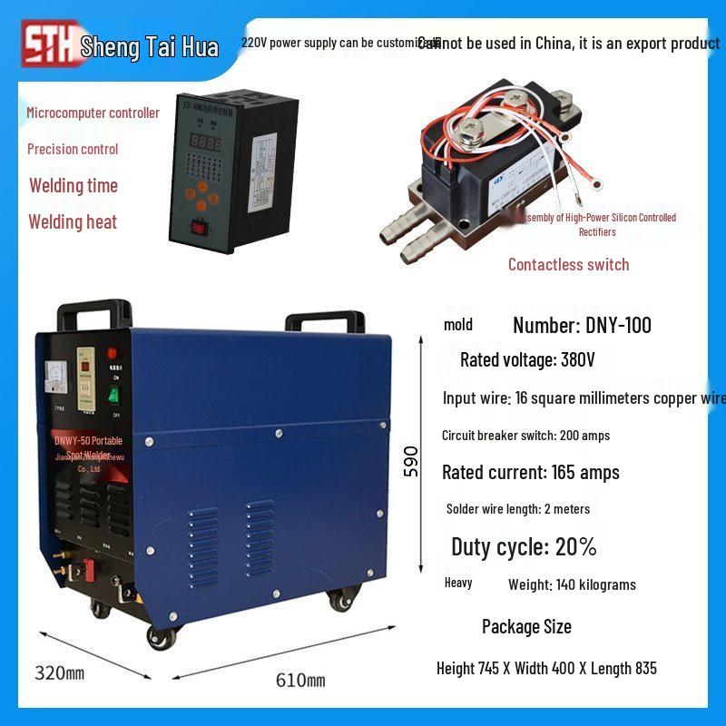 Compact Handheld Dual Electrode Spot Welder for Metal Repair