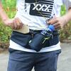 Sports Fanny Pack with Water Bottle Holder Adjustable Waistband Phone Water Bottle Storage Bag Reflective Strip Multiple Compartments Waist Bag for