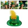Cowboy Hats Panama Hat Leprechaun Headwear Green for Women Men Photo Props Western for Men Women Unisex Wear Headwear