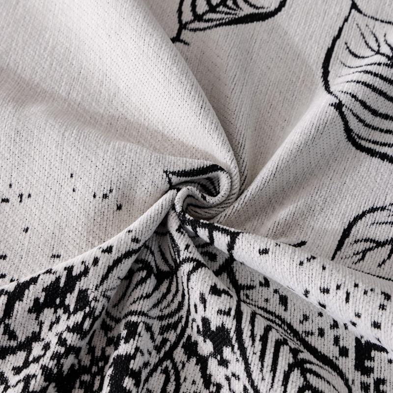 Chinese Classical Printed Chenille Sofa Cover Rural Plants and Flowers Couch Towel with Tassels Soft Anti Cat Scratch Dust Cover