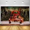 Winter Wonderland Christmas Backdrop Forest Xmas Tree Snow Snowflakes Photography Background Photo Studio Banner Photozone