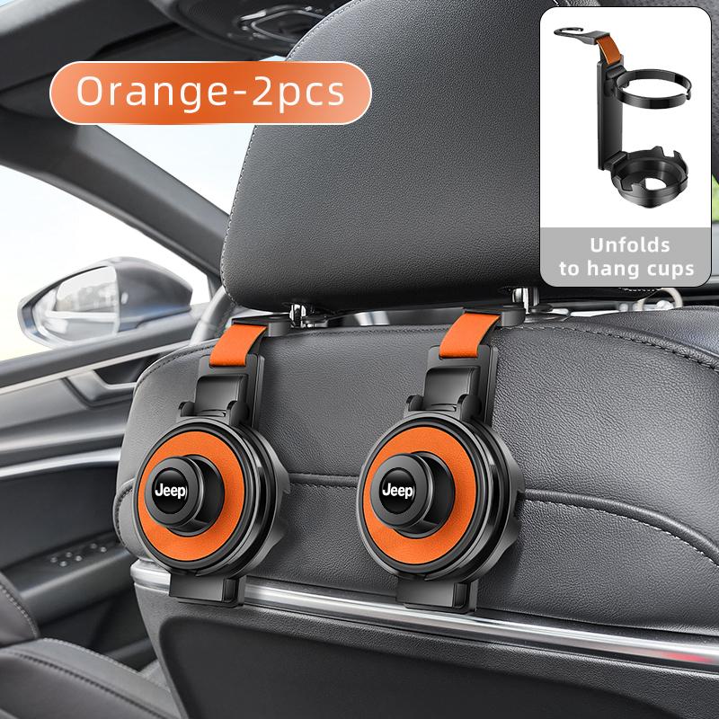 Dla Jeepa Haczyk na zagłówek fotela samochodowego Uchwyt na kubek na wodę Dla Jeepa Renegade Compass Grand-Cherokee Wrangler-JK Commander Trailhawk