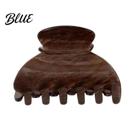 Broken Hair Grip Clip Shark Claw for Women Non-Slip Acrylic with Fine Teeth Matte Compact Shell Texture Back Head Half-Tied And Bangs Accessory
