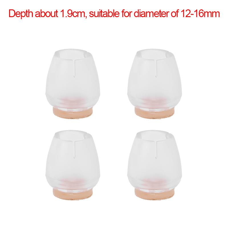 4/12Pcs Chair Legs Covers Hardwood Floor Protector Mat Furniture Table Legs Pads Felt Bottom Wrapped Anti Scratch Chair Leg Caps