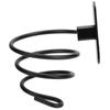 Hair Dryer Holder Wall Mounted Bathroom Blower Hanging Rack Organizer Punching Free Black