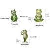 Cute Style Cartoon Frog Figurine Creative Craft Frog Garden Decor  Courtyard Gardening