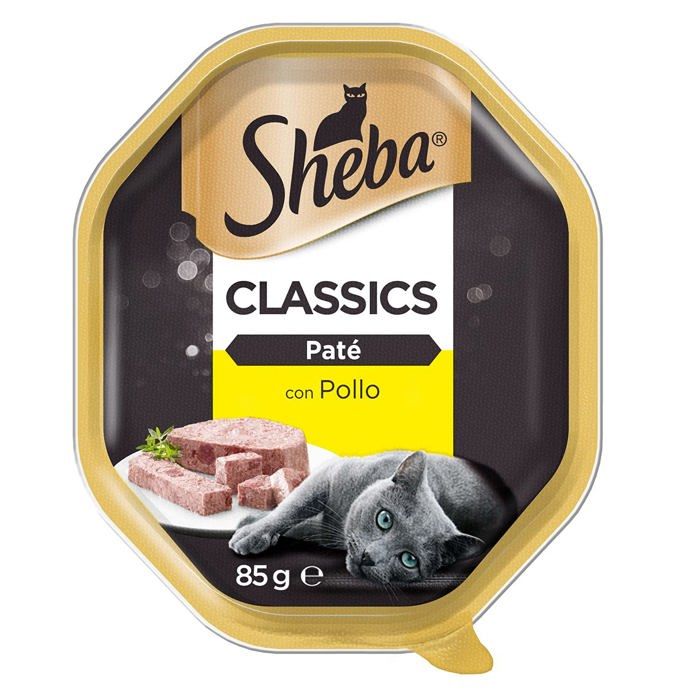 Nourriture pour Chat - Sheba - BN55T - Pâté Classics - 22 barquettes de 85 g - Sans colorants