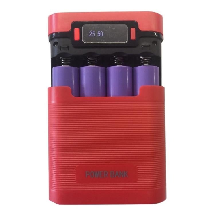 Practical 18650 Mobile Battery Case 4 Cells Detachable Design Easy Assembly LED Power Display Suitable for Enthusiasts