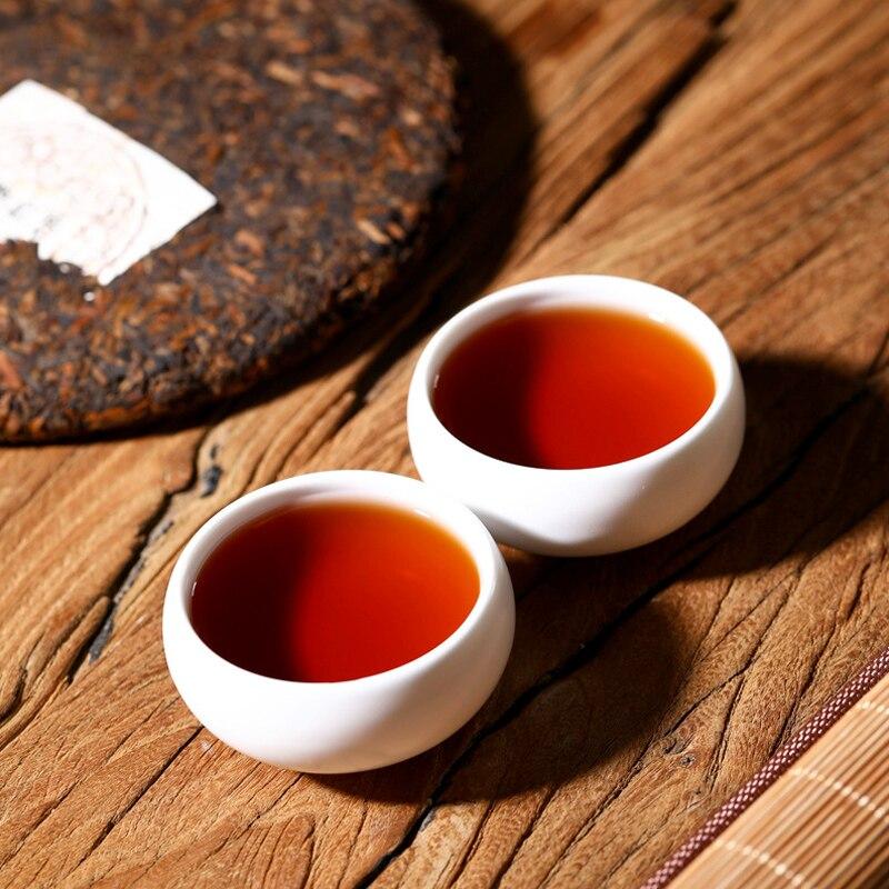 2020  Ripe Puerh Tea ''Golden Buds Gong Cake'' Royal Court Shu Puerh Tea Cake Qizi 357g