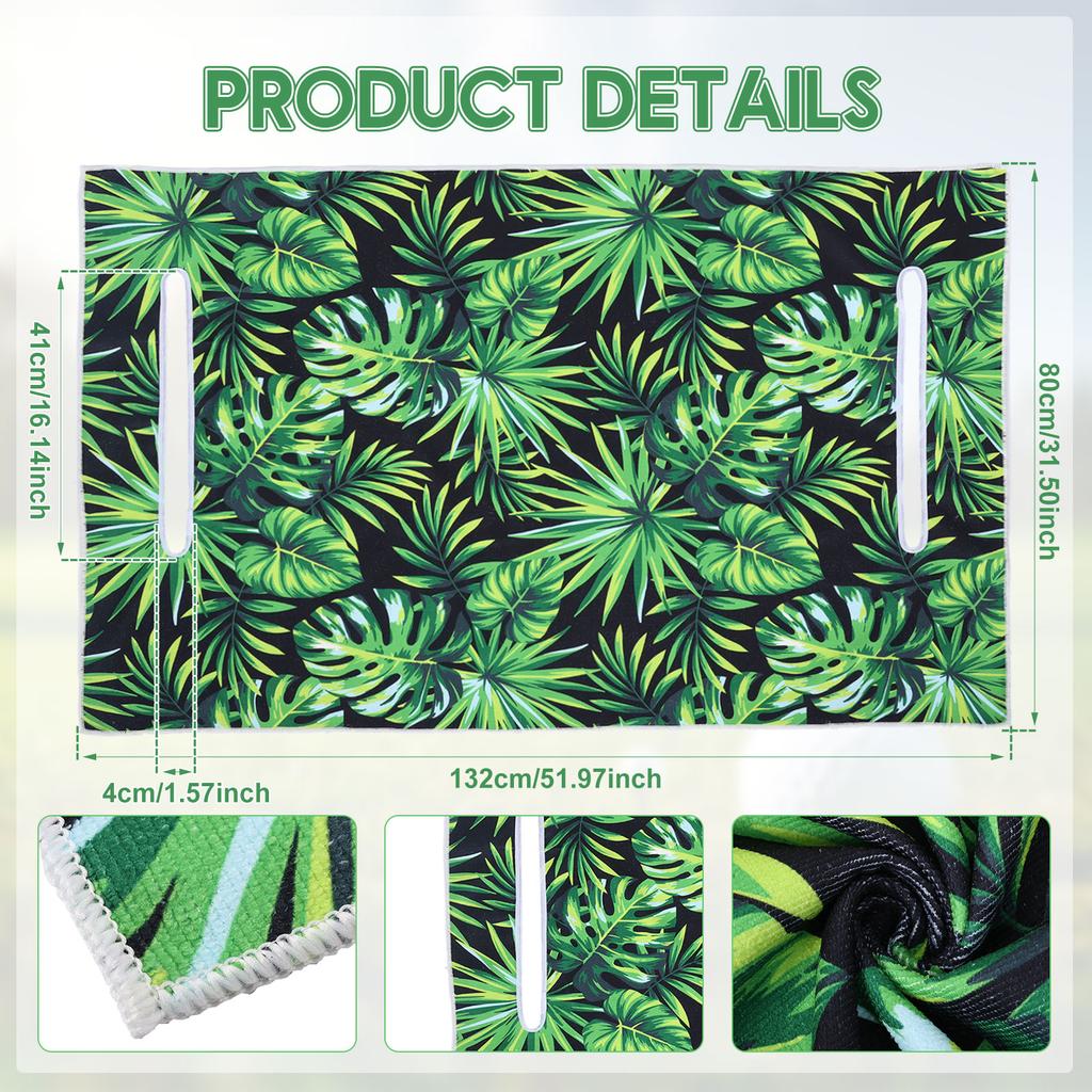 Golf Cart Seat Cover Anti-hot UV Resistant Bench Seat Protector Golf Cart Seat Towel Blanket Microfiber Washable Cushion Cover