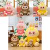 Adorable New Plush Rabbit Doll With Soft Pp Cotton Filling For Cozy Cuddles In Yellow Pink And Brown
