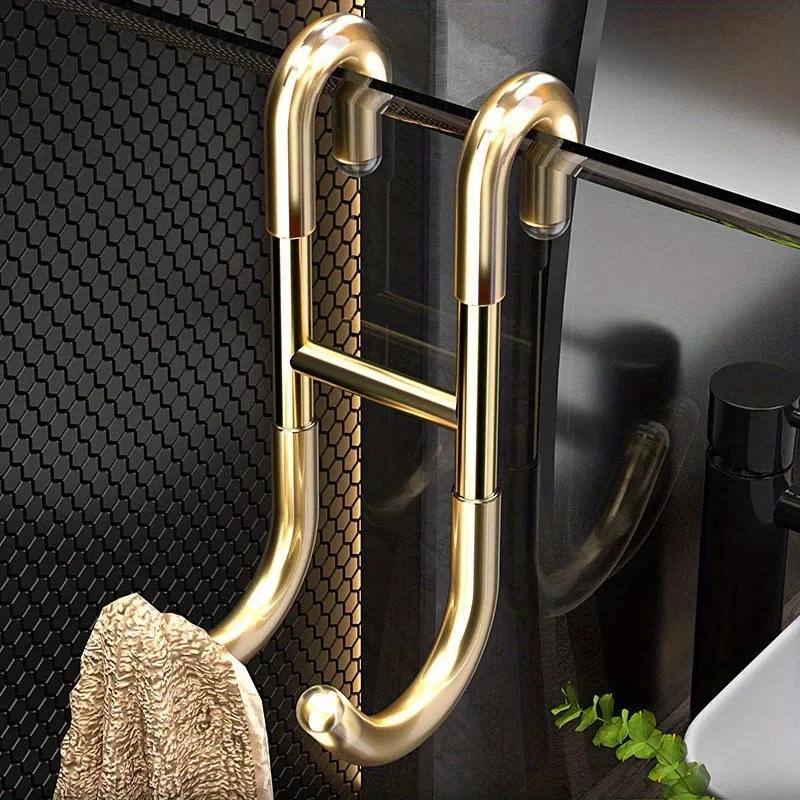 1pc Simtive Squeegee Hooks for Towel Bathroom Frameless Glass Shower Door Towel Hook for Bathroom Frameless Glass Squeegee Hooks