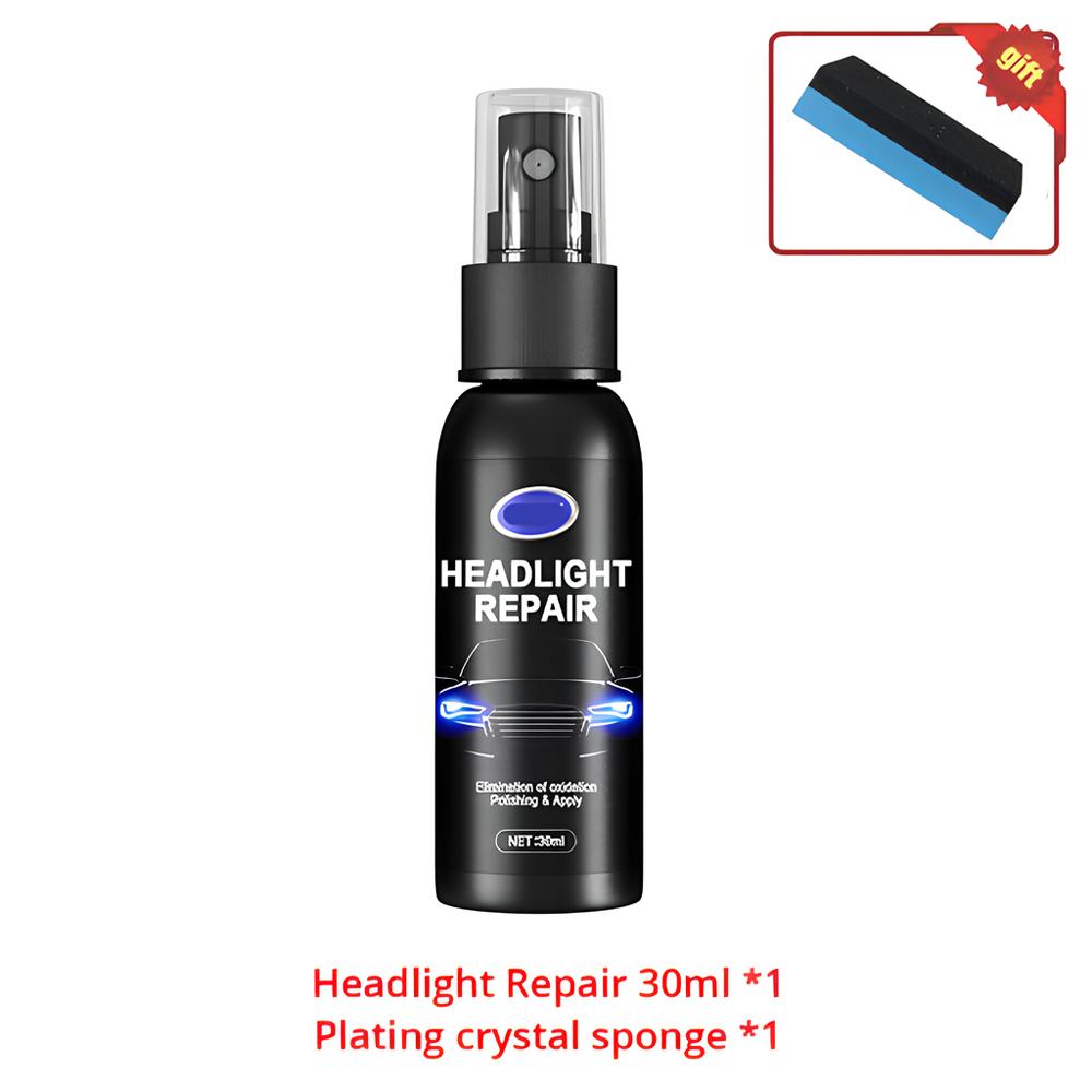 

Средство для полировки автомобильных фар, средство для удаления царапин, жидкость для ремонта масляной пленки, набор для обновления и ухода за фарами, автомобильные аксессуары 30ml+Plating brush