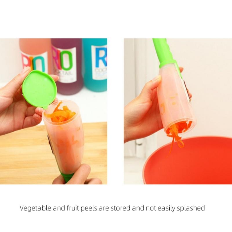 Peeler with storage box household peeler storage type peeler kitchen special anti-splash fruit and vegetable peeler