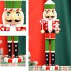 Classical Wood Candy Cookie Nutcrackers Soldier 38cm Holiday Decorative Figurine for Mantle Table Centerpieces Decors
