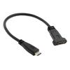 USB-C USB 3.1 Type C Male to Female Extension Data Cable with Panel Mount Screw Hole