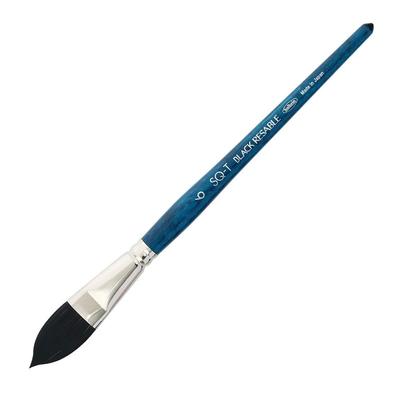 Holbein Watercolor Brush Black Resable Tan 6 204176 SQ-T Cat's No.