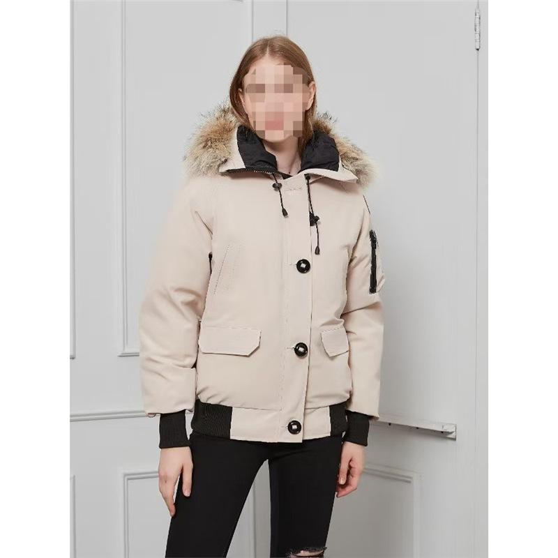Chilliwack goose down jacket bomber jacket women's hooded short coat