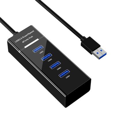 Eono USB Ultra Slim Compatible with Surface and Other for Remote and Working from Home Type 3.0 4-Port Hub, Bus-Powered, Lightweight, Compact,
