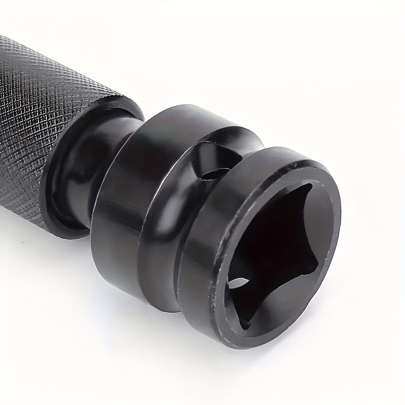 3pc Quick-Release Power Wrench Adapter Set – 1/2" to 1/4" Hex, Heavy-Duty Steel, O-Ring & Pin, for Auto/Metal/Construction
