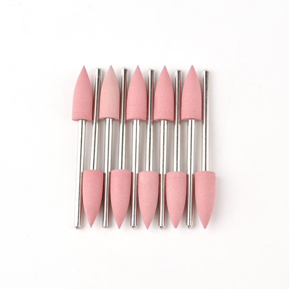 

KADS 10 шт./комплект. Гумове силіконове свердло для нігтів. Фреза для манікюру. Педикюр. Ротаційний полірувальник. Інструмент для очищення кутикули.