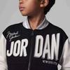 Jordan Kids Letter Print Zip-Up Hooded Jacket Kids Tops Black FJ6402-010