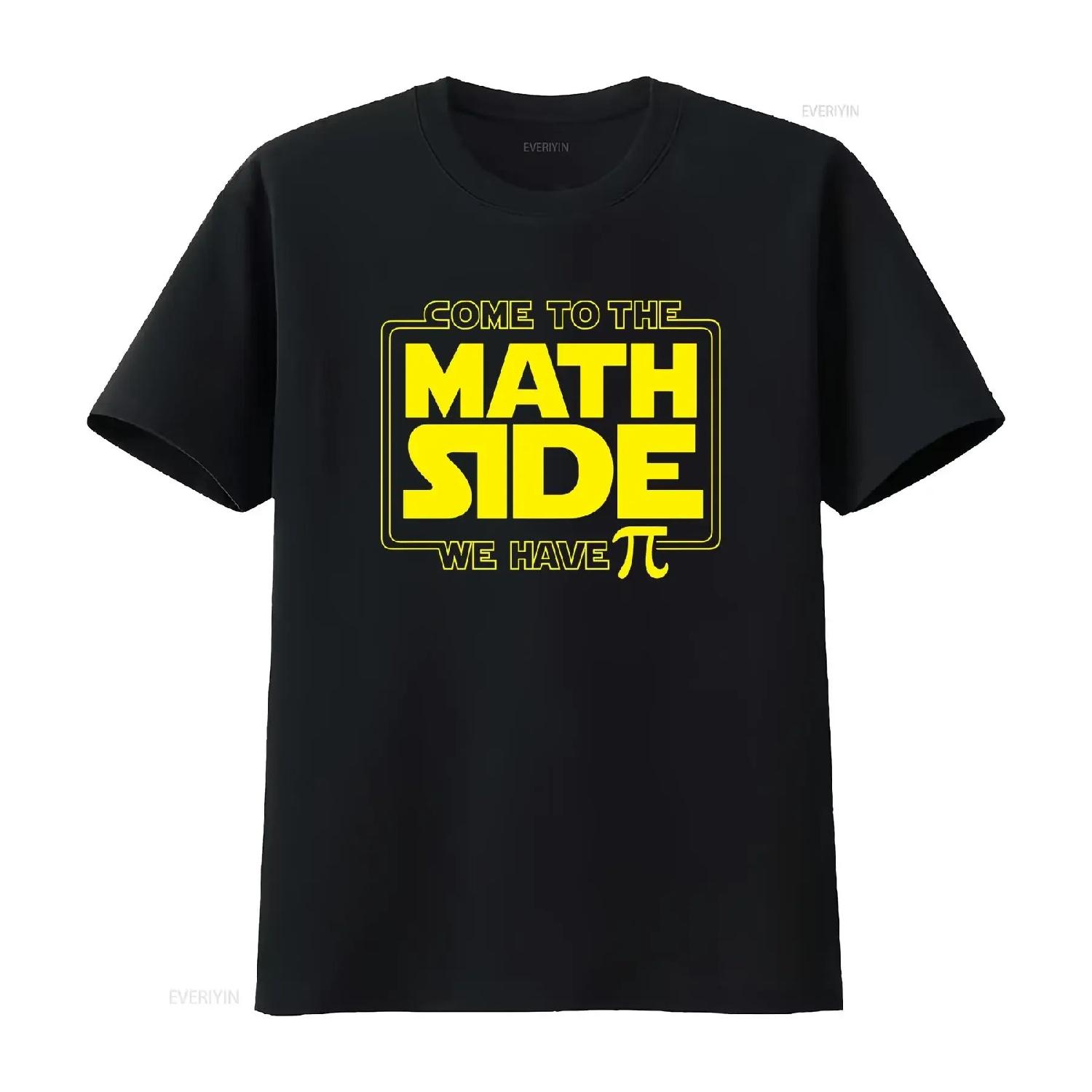 

Come To The Math Side We Have Pi T Shirt Funny Mathematic For Lover Day Teacher vintage Washed Top For Everyday Wear XXXXXL чорний