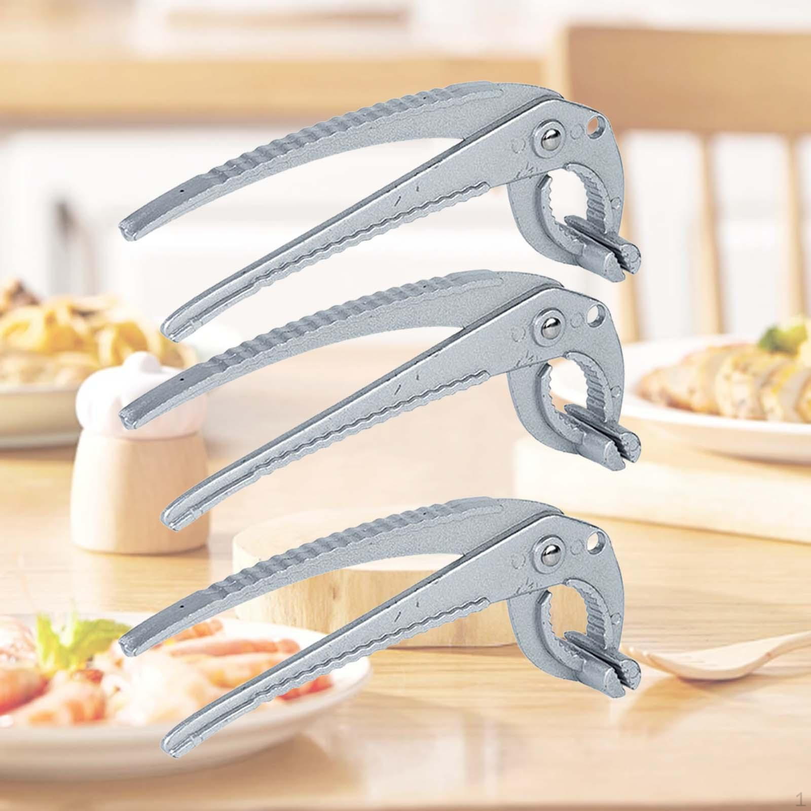 

Набор алюминиевых захватов для мисок и тарелок для домашних поваров 16.5x3x4cm_Without rubber pad