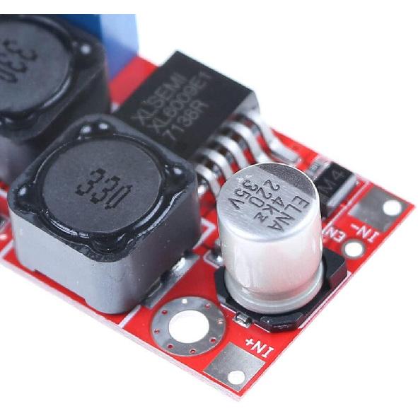 JacobsParts XL6009 DC Buck Boost Step Up or Down Adjustable Voltage Power Module 5V 12V 24V 32V
