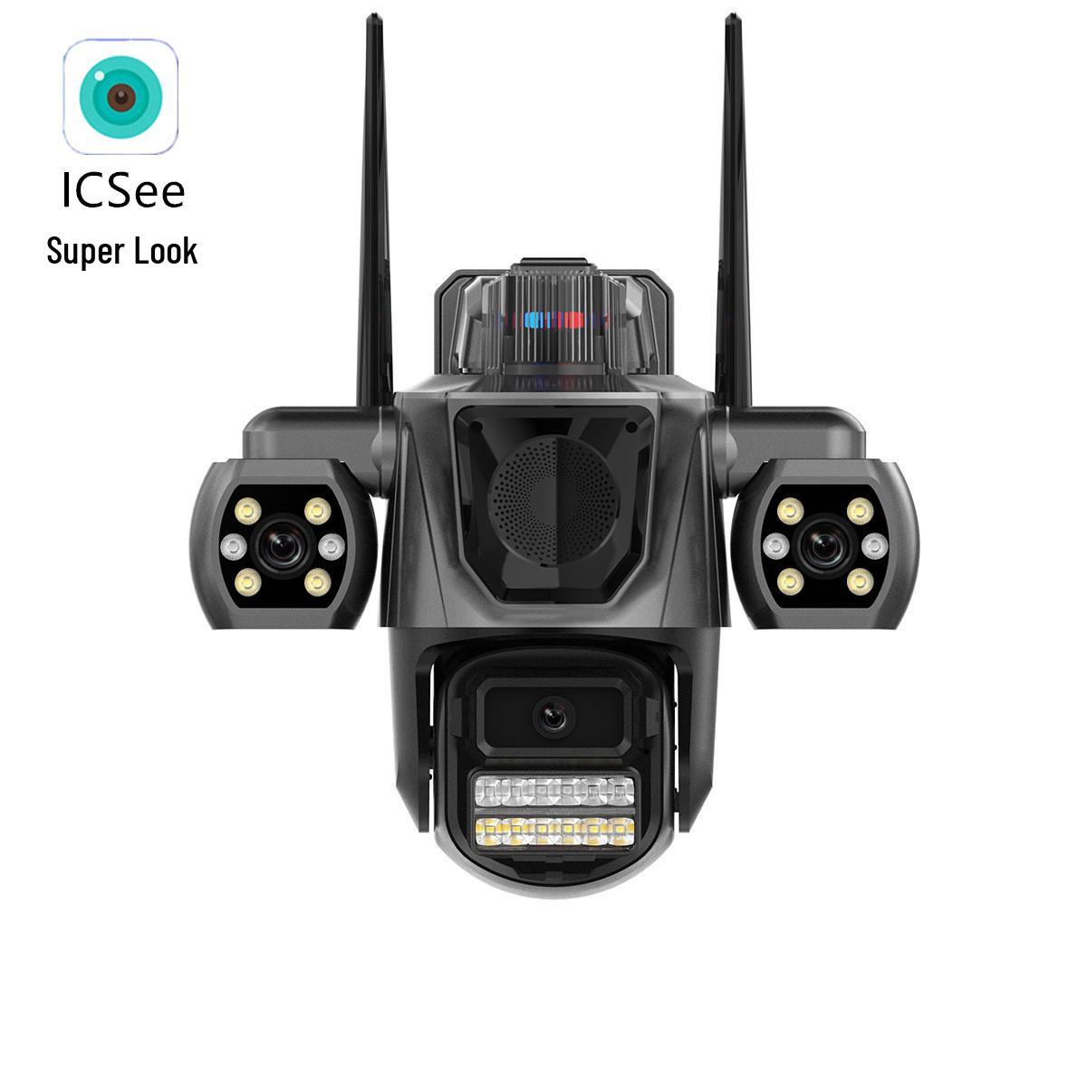 

ICSEE Triple-Lens Wireless 360° HD Home Monitoring Camera 3MP True Three-Lens Camera EU Standard