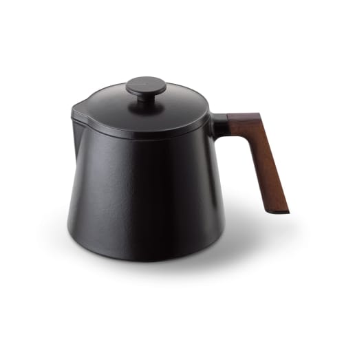 Vermicular Soup Pot, Matte Black, Single-Handed Cast Iron Enamel, Multi-Purpose, Waterless Cooking, Stewing, Rice Cooking, Frying, Induction Cooking,