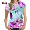 Roses Flower T Shirt Women 3D Floral Blossom Printed T-shirt Harajuku Fashion Streetwear Tee Shirts Womens Clothing Short Sleeve