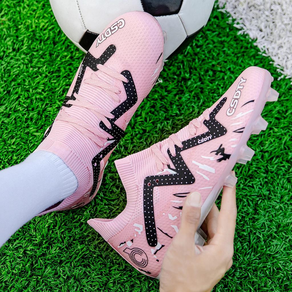 Professional Men Football Shoes Fast Grass Training Football Field Boots Indoor Original TF/FG Soccer Shoes Boy Training Sneaker