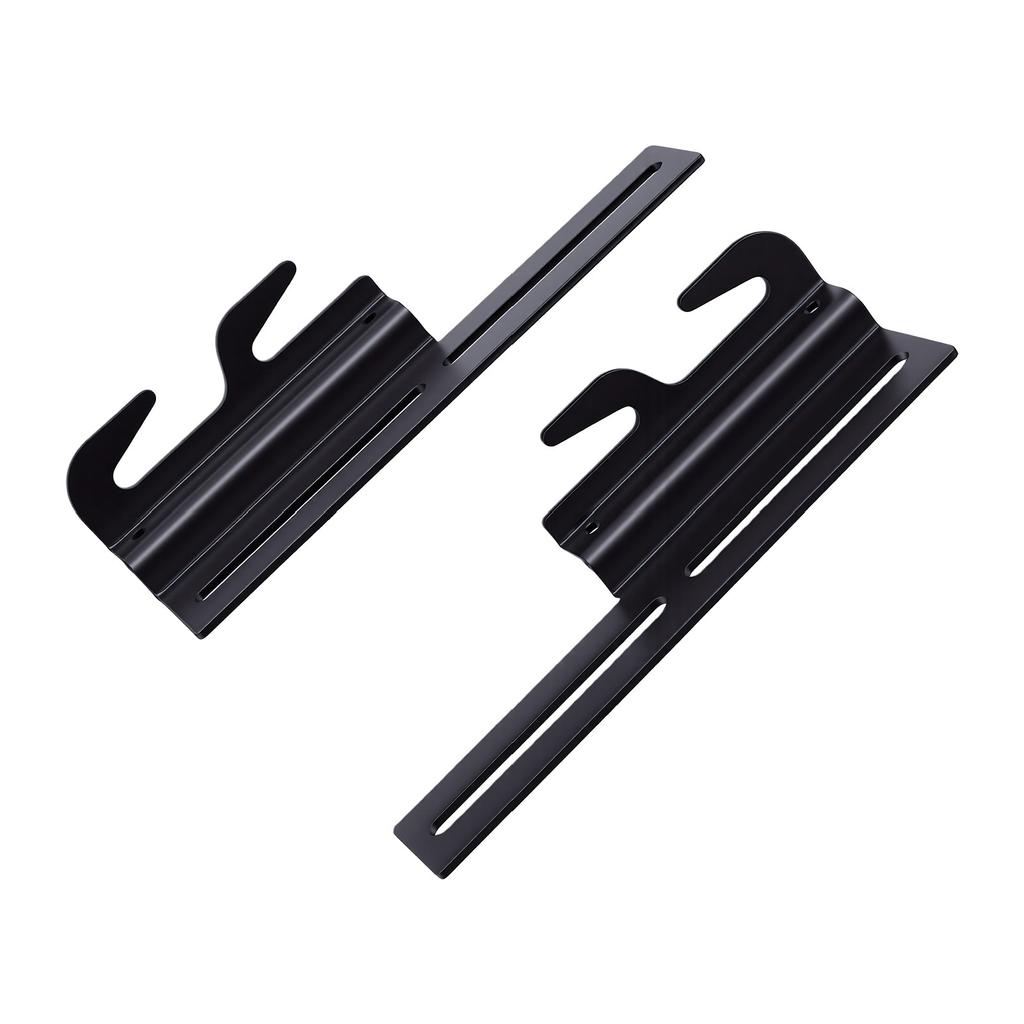 2Pcs Wood Bed Rail Hook Plates, Hvy Duty Carbon Steel