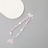 Aesthetic Phone Wrist Strap Beaded Phone Lanyard Bracelet Keychain Phone String Phone Charms Phone Decoration Accessory