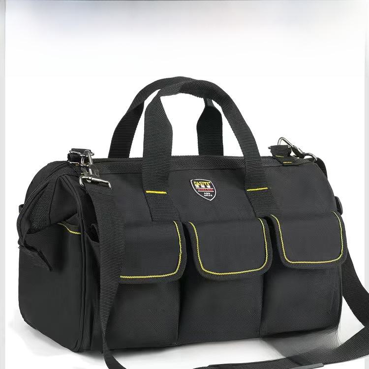 Sturdy & Durable Large Canvas Electrician Tool Bag for Woodworking, Multifunctional & Diagonal Design for Men