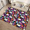 Colorful Halloween Ghosts and Pumpkins Rug Non-slip Rug Suitable for Living Room and Bedroom Sofas.