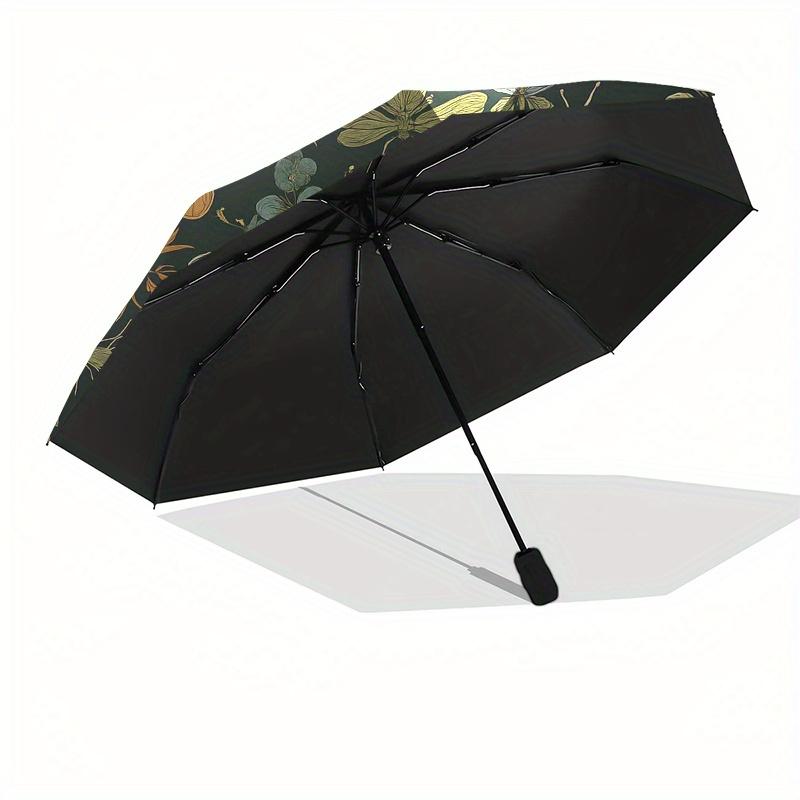 Nature-Inspired Umbrella, Portable 3-Fold Compact Umbrella,Christmas Gift ES371