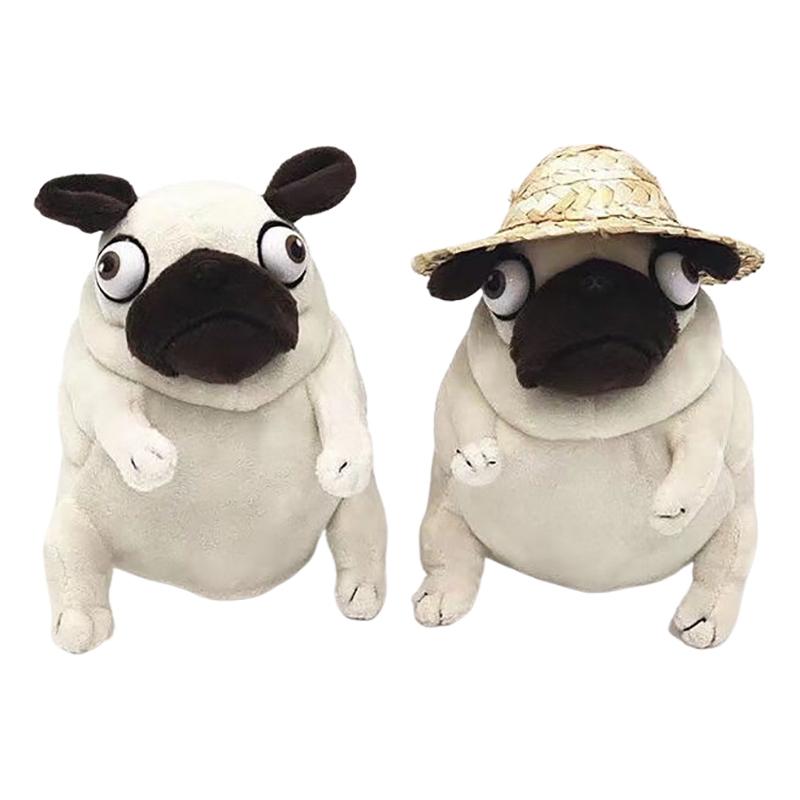 Kawaii Plush Toys 10/14Cm Ugly And Cute Sand Dog Sitting Pug Dogs Toy Stuffed Dolls For Kids Children Birthday Gift
