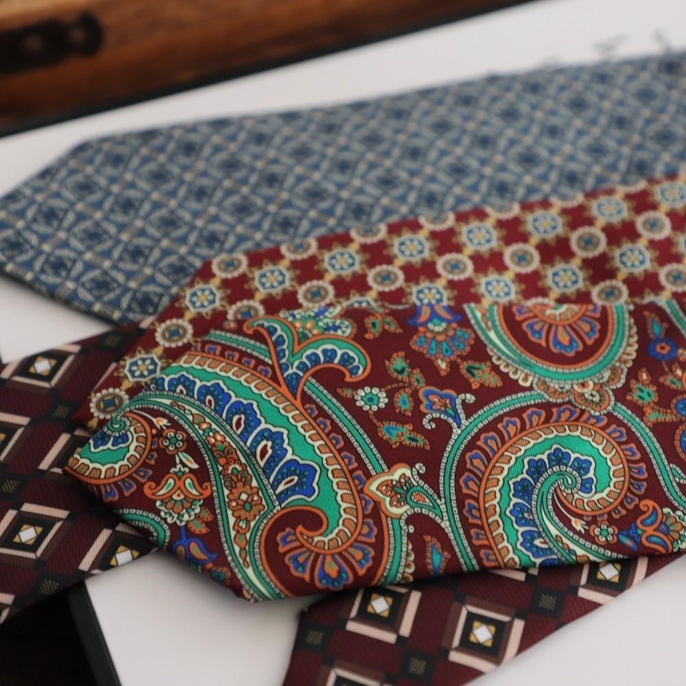 Elegant Printed Neckties Formal Luxury Neck Ties Vintage Paisley Necktie Gentleman Accessories