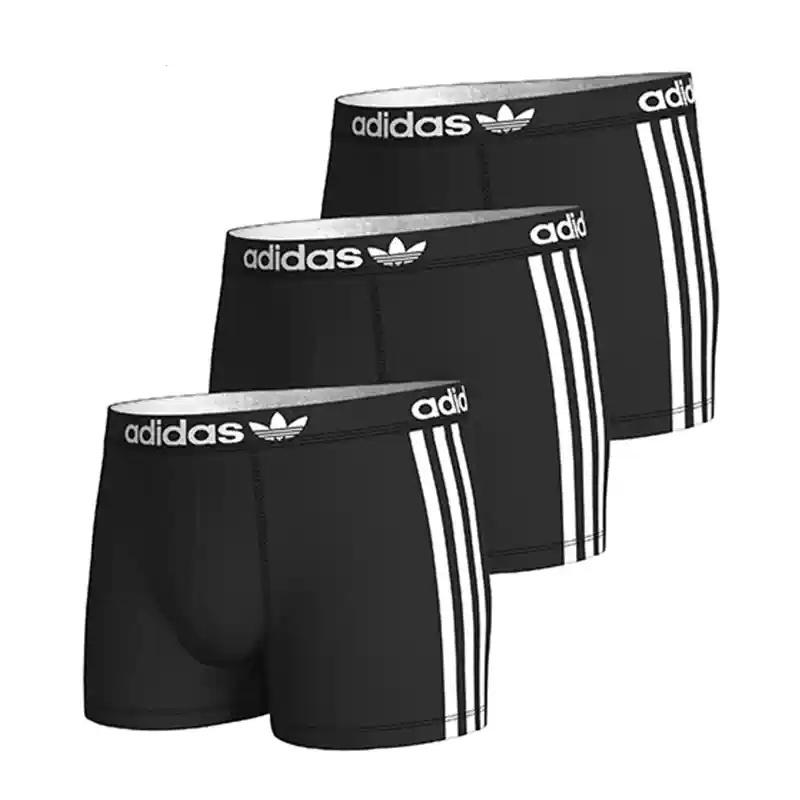 adidas Originals Comfort Flex Cotton Trunk 3 Pack Black 4AR002-000 S